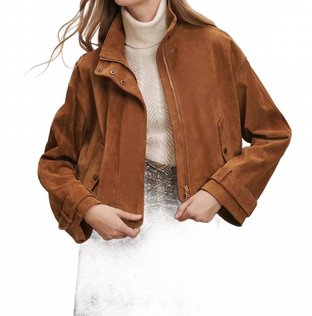 NEW VERONICA BEARD bateman jacket in acorn